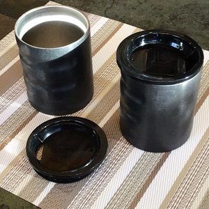 Two Grizzly 11oz Stainless Steel double-wall vacuum insulated Cups with Lids NEW